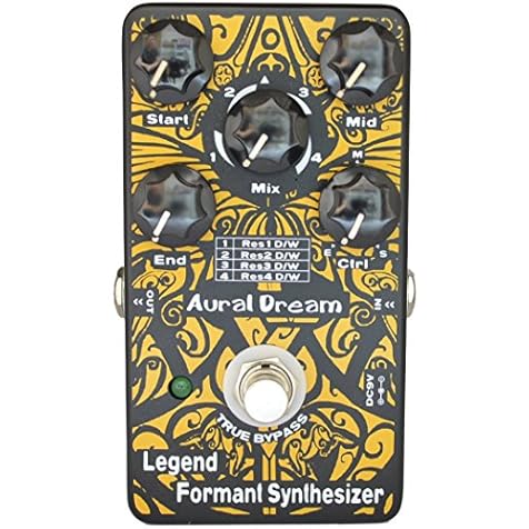 Aural Dream Legend Formant Synthesizer Guitar Effects Pedal with 9 Human Vowels,4 Resonance modes and transition voice based on expanding wah similar to"Talk box",True Bypass