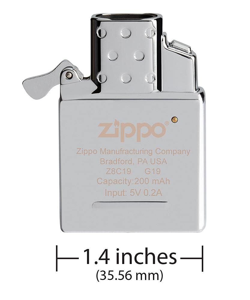 ZIPPO 65828 Arc Lighter Inside Unit, Double Beam, USB Rechargeable, Silver