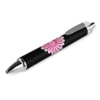 Hippie Peace Sign Flower Ballpoint Pens Black Ink Ball Point Pen Retractable Journaling Pen Work Pens for Men Women Office Supplies 1 PCS