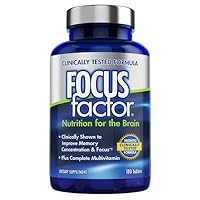 Focus-Factor Nutrition for The Brain Dietary Supplement, 180 Tablets