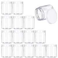 Augshy 15 Pack 8 oz Slime Containers with Lids and Handles,Mini