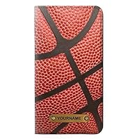 RW0065 Basketball PU Leather Flip Case Cover for iPhone 11 Pro with Personalized Your Name on Leather Tag