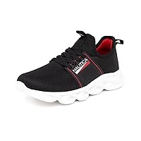 Nautica Kids Athletic Slip-On Sneakers - Comfortable Bungee Tennis Shoes for Boys and Girls - Durable & Breathable Shoes for Active Kids (Big Kid/Little Kid)