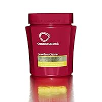 Connoisseurs Jewellery Cleaning Bath | Cleaning Solution for Gold, Silver, Diamonds & Precious Stones | Jewellery Cleaner with Dip Tray & Brush 250ml