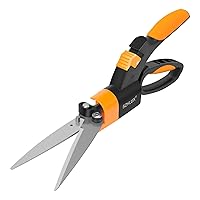SZHLUX Grass Shears 360-Degree Swivel Blades, Ultra-Sharp Grass Cutter with 5’’ Stainless Steel Blades, Gardening Shears and Plant Cutting Scissors