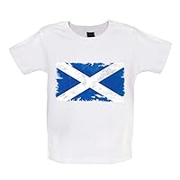 Scotland Grunge Style Flag - Organic Baby/Toddler T-Shirt