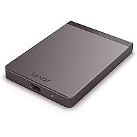 Lexar 1TB SL200 Portable SSD, Read/Write Speeds of up to 550/400 MB/s, USB-C, External Solid State Drive (LSL200X001T-RNNNU)