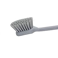 40501EC23 Plastic Large Scrub Brush, Kitchen Brush, Utility Brush With Long Handle For Cleaning, 20 Inches, Gray, (Pack of 6)