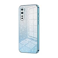 Drop Protection Case Compatible with OnePlus Nord-N20-5G/A96/Reno 7Z Case,Clear Glitter Electroplating Hybrid Protective Phone Cover,Slim Transparent Anti-Scratch Shock Absorption TPU Bumper Case ( Co