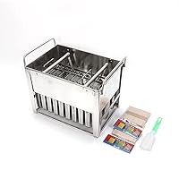 Stainless Steel Popsicle Molds 30PCS Commercial Popsicle Maker Stainless Steel Popsicle Moulds Home-made Reusable DIY Ice Pop Molds Fast Freezing Ice Lolly Popsicle Maker Molds with Sticks and Brush