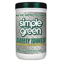 simple green Citrus Scented Safety Towels, 10 x 11 3/4, 75/Canister