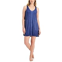 By Jennifer Moore Womens Washed Tank Chemise Nightgown (X-Small, Sailors Delight)