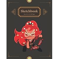 Chili Pepper Cookie - Sketchbook: All cookies in cookie run kingdom | Chili Pepper CRK - Best Cookies in Cookie Run Kingdom | Large 8.5 x 11 Inches ... | Sketch Book for drawing and sketching