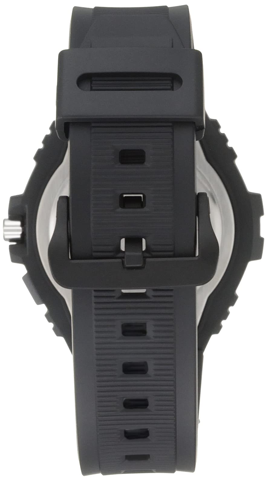 Casio Illuminator Men's Quartz Sport Watch with Black Resin Strap Heavy Duty Metal Bezel Model: MWA100H-1A2V Silver-Tone