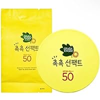 Green Finger Kids Sunscreen Facial Cushion Pact, Aloe,Baobao, Moringa, Children Sun Protection SPF50+(Product+Refill) 16g