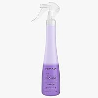 Pravana The Perfect Blonde Seal & Protect Leave-In Conditioner | Neutralizes Brassy, Yellow Tones | For Color-Treated Hair | Detangles, Protects, Moisturizes Strands