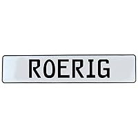 737429 Mancave Wall Art (Roerig White Stamped Aluminum Street Sign)