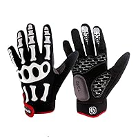 Cycling Gloves Mountain Bike Bicycle Gloves - Breathable Gel Pad Shock-Absorbing Anti-Slip MTB DH Road Racing Full Finger Gloves for Men Women Youth