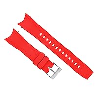 Ewatchparts 22MM RUBBER WATCH COMPATIBLE WITH CITIZEN ECO-DRIVE PROMASTER BN0085 BJ2110 BJ2115 CHRON RED