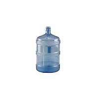 New Wave Enviro Polycarbonate Water Bottle, 5-Gallon, Screw Top Cap with Integrated Handle for Easy Carrying, Built for Durability, Blue