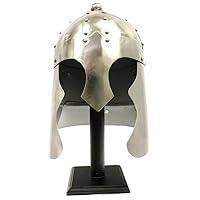 Mens King Arthur Armor Helmet One Size Fits Most Silver