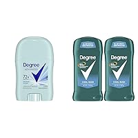 Degree Advanced Antiperspirant Deodorant 72-Hour Sweat & Odor Protection Shower Clean & Men Original Antiperspirant Deodorant for Men, Pack of 2, 48-Hour Sweat and Odor Protection