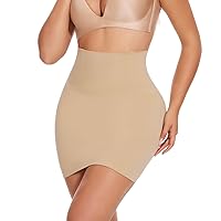 Shapewear Dress Slip for Women Half Slip Tummy Control Skirt Under Dress Seamless Body Shaper Dress