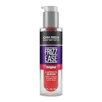 John Frieda Anti Frizz, Frizz Ease Original Hair Serum, Anti-Frizz Heat Protecting, Infused with Silk Protein, 1.69 fl oz