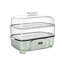 Food Steamer 26L With 3 Tier Display Touch Screen 12 Hours Appointment 6 Cooking Modes Removable Cooking Pot, 60 Minute Timer, For Meat, Dumpling, Vegetable
