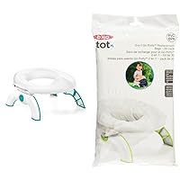 Tot 2-in-1 Go Potty - Teal, 1 Count (Pack of 1) & Tot 2-in-1 Go Potty Refill Bags - 30 Pack