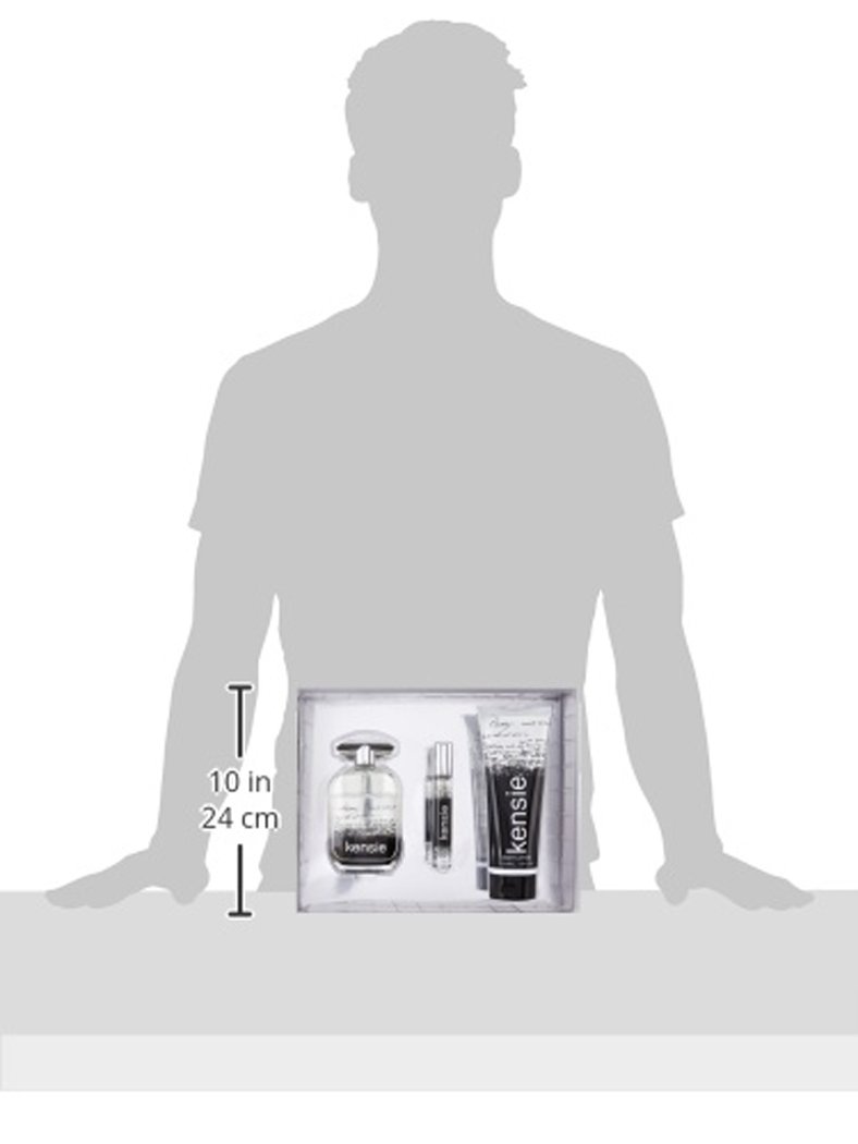 Kensie Fragrance for Her Eau De Parfum 3.4 FL. Oz, Eau De Parfum 0.3 FL. Oz, and Body Lotion 6.8 Oz
