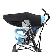 Universal Stroller Sun Shade Baby Carriage Canopy Pushchair Prams Visors Cover Buggys Wide UV-Protection Infant Trolley Sun Canopy for Babies Sun Canopy for Stroller Universal Carriage Sun-Shield Sun