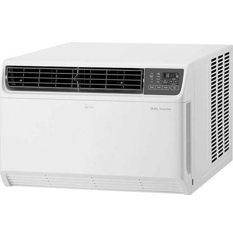 LG 22,000 230V Dual Inverter Window Air Conditioner with Wi-Fi Control, 22000 BTU, White