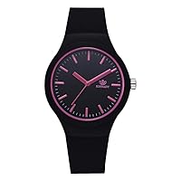 Color Silicone Wrist Watch, Casual Ladies Solid Color Pattern Wristwatch Silicone Strap Fashion Women Watches, Gift for Teen and Student
