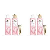 Shampoo and Conditioner with Rose Water and Hair Treatment Set, Sulfate Free, Nutrient Blends Miracle Moisture Boost (Pack of 2)