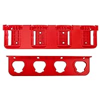 Plastic Battery Organizer Mount Holder Fit for Milwaukee M18 M12 Battery 1 for 12V and 1 for 18V