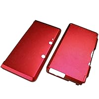 OSTENT Anti-Shock Hard Aluminum Metal Box Cover Case Shell for Nintendo 3DS Console Color Red