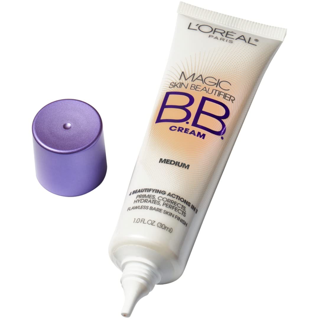 L'Oréal Paris Makeup Magic Skin Beautifier BB Cream Tinted Moisturizer Face Makeup, Medium, 1 fl. oz.