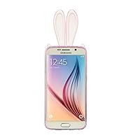 Dream Wireless CSSAMS6-BUNNYE-PK TPU Bunny Ear Case for Galaxy S6, Bunny Ear TPU, Pink