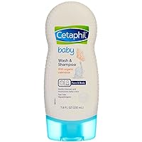 Baby - Wash & Shampoo - with Organic Calendula - Net Wt. 7.8 FL OZ (230 mL) Per Bottle - Pack of 2 Bottles (Packaging/Designs Vary)