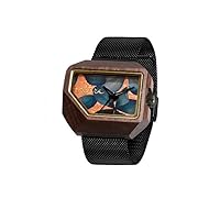 Mistura Handmade Wooden Watches with Real Flowers, Juno
