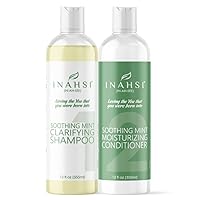 Clarifying Shampoo and Conditioner Collection | Clarifying Shampoo & Soothing Mint Conditioner | Hair Products for Naturally Curly Hair | Made in the USA