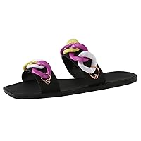 Women's Sandals Womens Open Toe Slides Womens Slippers With Fancy Accessories And Comfrotable Footbed
