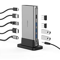 BAILAI USB C Hub Docking Station TypeC 4K 60Hz PD VGA USB 3.0 2.0 for Air/Surface Type-C Splitter