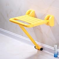Bath Stools,Wall-Mounted Drop-Leaf Stool, Foldable Shower Seating Chair, Folding Bath Seat in Helping The Elderly, Pregnant Women and The Disabled Take a Bath/B/1