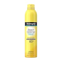 Neutrogena Beach Defense Sunscreen Spray, SPF 60+, 2 Count of 8.5 oz Neutrogena Beach Defense Sunscreen Spray, SPF 60+, 2 Count of 8.5 oz