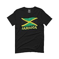 Jamaica Tee Jamaican National Country Flag Tee Carribean for Men T Shirt