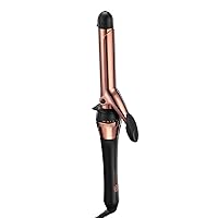 CONAIR INFINITIPRO Rose Gold Titanium 1-Inch Curling Iron, 1-inch barrel produces classic curls – for use on short, medium, and long hair