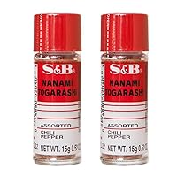 [ 2 Packs ] S&B Nanami ( shichimi ) Togarashi Assorted Chili Pepper 0.52 Oz