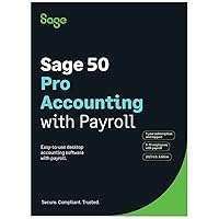 Sage 50 Pro Accounting 2023 U.S. with Payroll 1-Year Subscription Small Business Accounting Software